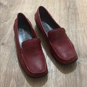 TROTTERS | Red Leather Loafers